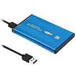 Qoltec Ext. HDD Case HDD/SSD Blue 51859