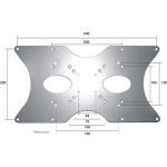 Newstar NEOMOUNTS BY NEWSTAR FPMA-VESA400 VESA Adapter Plate for Mount 5x5/7.5x7.5/10x10/20x10cm Screen up to 52i VESA 20x20/40x20/12x18cm FPMA-VESA400