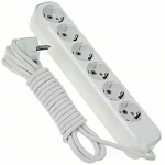 Bellight Pagarinātājs Belight Extension Cord with 6 sockets Earthed, 3m, White 5901854565507