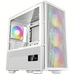 Deepcool CH560 Digital WH, Tempered Glass, White R-CH560-WHAPE4D-G-1