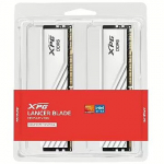 ADATA XPG Lancer Blade RGB White, 32GB, DDR5, 4800MT/s, CL32, Kit of 2 AX5U6400C3216G-DTLABRWH