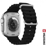 Swissten Silicone Band, 42/44/45/49mm, Black - for Apple Watch 1/2/3/4/5/6/7/8/SE/SE2022 46000401