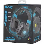 Fury NFU-1584 headphones/headset Wired Head-band Gaming Black, Blue NFU-1584