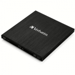 Verbatim 43890, USB3.0, Blu-ray R/W, Slim, Black 43890