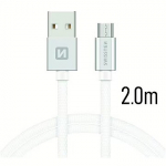 Swissten USB-A to Micro USB, 2m SW-QU-MICR-USB-2.0-SI