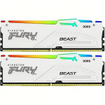 Kingston FURY Beast RGB White (EXPO + XMP), DDR5, 32GB, 5600MT/s, CL36, Kit of 2 KF556C36BWEAK2-32
