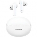 USAMS Bluetooth headphones TWS E02 ANC+ENC white USA001641
