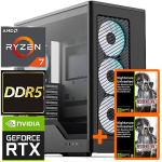 TopPC AMD Ryzen 7 (Zen 5) GMNG X3D, Ryzen 7 9800X3D, 64GB (2x32) DDR5, GeForce RTX 5080, 2TB NVMe Gen5 DATK386-1310056