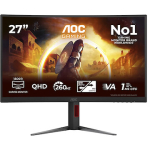 AOC CQ27G4Z2 (68.5 cm (27 inches), black, QHD, Fast VA, dual mode, curved, 260Hz panel) CQ27G4Z2