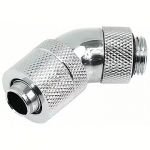 Alphacool HF 13/10 screw-on nozzle, 45 &deg; rotatable G1 / 4, Chrome 62411