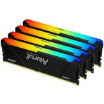 Kingston 128GB, DDR4, 3600MHz, CL18, Kit of 4, Fury Beast RGB KF436C18BB2AK4/128