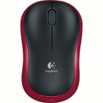 Logitech M185, RF Wireless, Red 910-002240