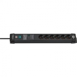 Brennenstuhl Premium-Line Power Strip 6-way with overvoltage protection, 3m, Black 1951160401