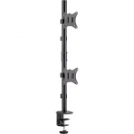 Gembird Adjustable 2-display vertical desk mount, 17-32" MA-D2-02