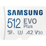 Samsung EVO PLUS microSD 512GB 2024 incl. SD Adapter memory card UHS-I U3 Full HD and 4K UHD 160 MB/s read MB-MC512SA/EU