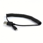 Gembird USB to Lightning, Spiral, 1.5m CC-LMAM-1.5M