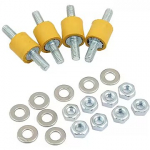 Aqua Computer Decoupling kit for pump mounting extrasoft yellow rubber buffer 41092