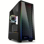 Sharkoon RGB LIT 200, Tempered Glass, Black 4044951028160