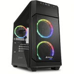 Sharkoon V1000 RGB, Tempered Glass, Black 4044951035052
