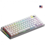 Glorious GMMK 3 Pro HE Wireless 75 % Custom Gaming, ANSI (US) GLO-KB-GMMK3-PRO-75-PB-HE-WL-SIL-US