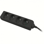 Lanberg PS0-04E-0150-BK, 4 Sockets, 1.5m, Black PS0-04E-0150-BK