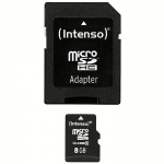 Intenso microSDHC, 8GB, Class 10 +Adapter 3413460