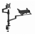 Gembird Adjustable monitor arm with notebook tray, 17-32" MA-DA-04