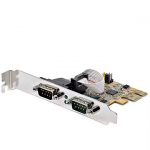 Startech PCIE DUAL SERIAL PORT CARD 16C1050 UART 5V/12V STATUS LIGHT 21050-PC-SERIAL-LP