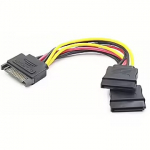 Gembird SATA Power 15 pin to 2x SATA CC-SATAM2F-01