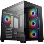 Deepcool CG530 4F, Tempered Glass, Black R-CG530-BKADA4-G-1