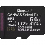 Kingston Canvas Select Plus, 64GB microSDXC SDCS3/64GBSP
