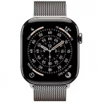 Apple Watch Series 11, GPS + Cellular, Natural Titanium, Milanese Loop  - 42mm MF8P4MP/A