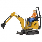 Bruder Micro excavator JCB 8010 CTS with figure BR-62002