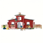 Schleich Figures set Large Barn with Animals and Accessories Farm World 42606