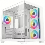 Deepcool CG530 4F, Tempered Glass, White R-CG530-WHADA4-G-1