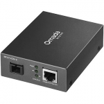TP-LINK Omada MC212CS-2 network media converter 1000 Mbit/s 1550 nm Single-mode Black MC212CS-2