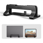 Axagon STND-VB Vertikaler Laptop-St&auml;nder, einstellbare Breite, Aluminium - schwarz STND-VB