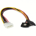 Startech Molex to 2x SATA, 0.3m PYO2LP4LSATA