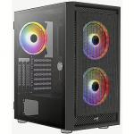 AeroCool Graphite V2, Black, Tempered Glass AEROPGSGRAPHITE-G-BK