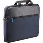 Mobilis Executive Compact briefcase, 11-14", Black/Blue 005029