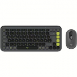 Logitech Pop Icon Combo Tastatur mit Maus, Grafit und Gr&uuml;n 920-013106
