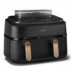 Philips 5000 series NA552/00 fryer Double 9 L Stand-alone 2750 W Hot air fryer Black NA552/00