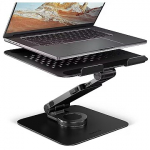 Axagon STND-LRB Laptop-St&auml;nder, 360&deg; drehbar, Doppelgelenk, verl&auml;ngerbar  - schwarz STND-LRB