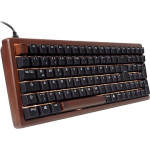 Sharkoon SKILLER SGK50 S2 Wood PBT (wood/black, DE layout, Gateron G Pro 3.0 Yellow) 4044951042623