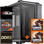 TopPC AMD Ryzen 7 (Zen 4) TUF Gaming Powered by ASUS, Ryzen 7 7800X3D, 32GB (2x16) DDR5, 2TB NVMe Gen4, no OS DATK323-1460564