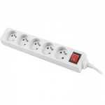 Lanberg Power strip, 3m, White PS1-05E-0300-W