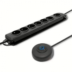 Qoltec Surge protector+Foot QS 7 sockets 1.5m black 50171
