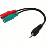 Gembird 3.5mm 4-pin to 2x F CCA-417