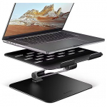 Axagon STND-LQB Laptop-St&auml;nder, Doppelgelenk, h&ouml;henverstellbar, faltbar - schwarz STND-LQB