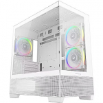 Deepcool CG380 3F WH, Tempered Glass, White R-CG380-WHAGM3-G